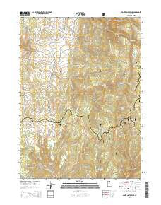 Monte Cristo Peak Utah Current topographic map, 1:24000 scale, 7.5 X 7.5 Minute, Year 2014