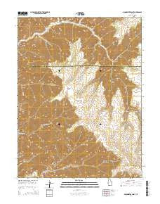 Moonwater Point Utah Current topographic map, 1:24000 scale, 7.5 X 7.5 Minute, Year 2014