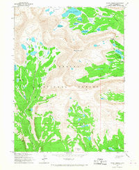Mount Emmons Utah Historical topographic map, 1:24000 scale, 7.5 X 7.5 Minute, Year 1965
