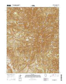 Mount Ellen Utah Current topographic map, 1:24000 scale, 7.5 X 7.5 Minute, Year 2014