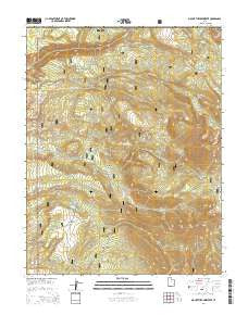 Mount Tukuhnikivatz Utah Current topographic map, 1:24000 scale, 7.5 X 7.5 Minute, Year 2014