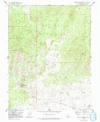Mountain Spring Peak Utah Historical topographic map, 1:24000 scale, 7.5 X 7.5 Minute, Year 1972