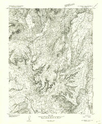 Mt Pennell 2 SE Utah Historical topographic map, 1:24000 scale, 7.5 X 7.5 Minute, Year 1953