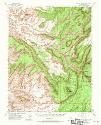 Natural Bridges Utah Historical topographic map, 1:62500 scale, 15 X 15 Minute, Year 1952