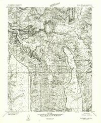 Navajo Mountain 4 NE Utah Historical topographic map, 1:24000 scale, 7.5 X 7.5 Minute, Year 1952