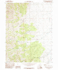 North Willow Canyon Utah Historical topographic map, 1:24000 scale, 7.5 X 7.5 Minute, Year 1985