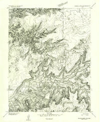 Orange Cliffs 3 NE Utah Historical topographic map, 1:24000 scale, 7.5 X 7.5 Minute, Year 1953