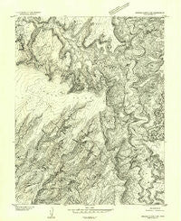 Orange Cliffs 3 SW Utah Historical topographic map, 1:24000 scale, 7.5 X 7.5 Minute, Year 1952