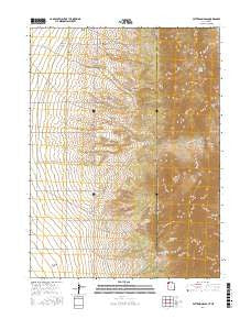Patterson Pass Utah Current topographic map, 1:24000 scale, 7.5 X 7.5 Minute, Year 2017