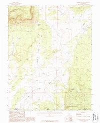 Petrified Hollow Utah Historical topographic map, 1:24000 scale, 7.5 X 7.5 Minute, Year 1987