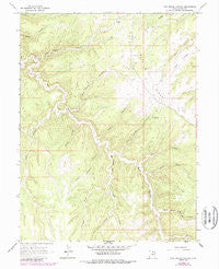 Pine Spring Canyon Utah Historical topographic map, 1:24000 scale, 7.5 X 7.5 Minute, Year 1966