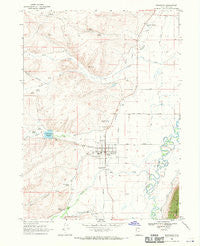 Randolph Utah Historical topographic map, 1:24000 scale, 7.5 X 7.5 Minute, Year 1968