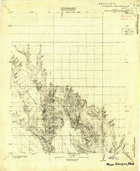 Rees Canyon Utah Historical topographic map, 1:63360 scale, 15 X 15 Minute, Year 1922