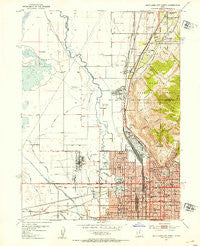 Salt Lake City North Utah Historical topographic map, 1:24000 scale, 7.5 X 7.5 Minute, Year 1951