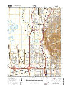 Salt Lake City North Utah Current topographic map, 1:24000 scale, 7.5 X 7.5 Minute, Year 2014
