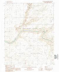 Slickhorn Canyon West Utah Historical topographic map, 1:24000 scale, 7.5 X 7.5 Minute, Year 1989
