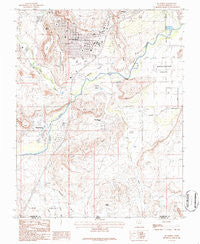 St. George Utah Historical topographic map, 1:24000 scale, 7.5 X 7.5 Minute, Year 1986