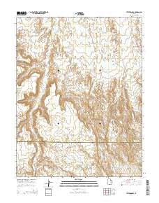 Stevens Mesa Utah Current topographic map, 1:24000 scale, 7.5 X 7.5 Minute, Year 2014