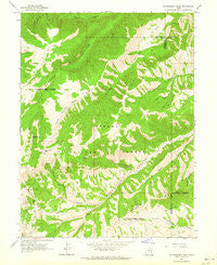 Strawberry Peak Utah Historical topographic map, 1:24000 scale, 7.5 X 7.5 Minute, Year 1962