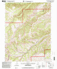 Strawberry Peak Utah Historical topographic map, 1:24000 scale, 7.5 X 7.5 Minute, Year 1996