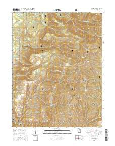 Sunset Peak Utah Current topographic map, 1:24000 scale, 7.5 X 7.5 Minute, Year 2014