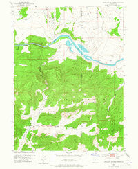 Swallow Canyon Utah Historical topographic map, 1:24000 scale, 7.5 X 7.5 Minute, Year 1952
