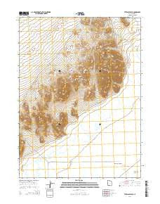 Tetzlaff Peak Utah Current topographic map, 1:24000 scale, 7.5 X 7.5 Minute, Year 2014