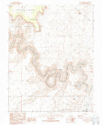The Goosenecks Utah Historical topographic map, 1:24000 scale, 7.5 X 7.5 Minute, Year 1989