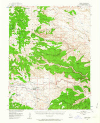 Torrey Utah Historical topographic map, 1:62500 scale, 15 X 15 Minute, Year 1952