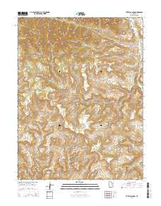 Turtle Canyon Utah Current topographic map, 1:24000 scale, 7.5 X 7.5 Minute, Year 2014