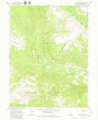 Tworoose Pass Utah Historical topographic map, 1:24000 scale, 7.5 X 7.5 Minute, Year 1967