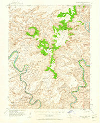 Upheaval Dome Utah Historical topographic map, 1:62500 scale, 15 X 15 Minute, Year 1951