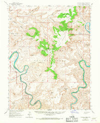 Upheaval Dome Utah Historical topographic map, 1:62500 scale, 15 X 15 Minute, Year 1951