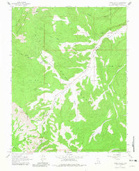 Upper Valley Utah Historical topographic map, 1:24000 scale, 7.5 X 7.5 Minute, Year 1964