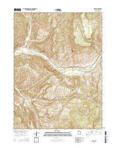 Upton Utah Current topographic map, 1:24000 scale, 7.5 X 7.5 Minute, Year 2014