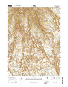 Vernal NW Utah Current topographic map, 1:24000 scale, 7.5 X 7.5 Minute, Year 2014