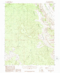 Wagon Box Mesa Utah Historical topographic map, 1:24000 scale, 7.5 X 7.5 Minute, Year 1987