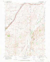 Wahsatch Utah Historical topographic map, 1:24000 scale, 7.5 X 7.5 Minute, Year 1968