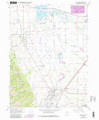 Wellsville Utah Historical topographic map, 1:24000 scale, 7.5 X 7.5 Minute, Year 1962