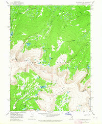 Whiterocks Lake Utah Historical topographic map, 1:24000 scale, 7.5 X 7.5 Minute, Year 1963