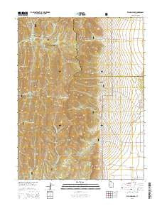 Williams Peak Utah Current topographic map, 1:24000 scale, 7.5 X 7.5 Minute, Year 2014