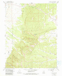 Wilson Peak Utah Historical topographic map, 1:24000 scale, 7.5 X 7.5 Minute, Year 1966