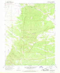 Wilson Peak Utah Historical topographic map, 1:24000 scale, 7.5 X 7.5 Minute, Year 1966