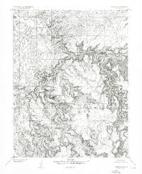 Wilsonville SE Utah Historical topographic map, 1:24000 scale, 7.5 X 7.5 Minute, Year 1953