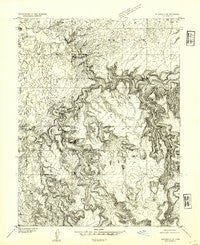 Wilsonville SE Utah Historical topographic map, 1:24000 scale, 7.5 X 7.5 Minute, Year 1954