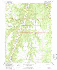 Wolf Point Utah Historical topographic map, 1:24000 scale, 7.5 X 7.5 Minute, Year 1966