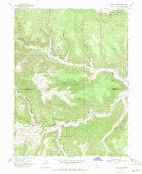 Wood Canyon Utah Historical topographic map, 1:24000 scale, 7.5 X 7.5 Minute, Year 1968