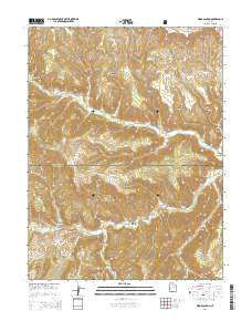 Wood Canyon Utah Current topographic map, 1:24000 scale, 7.5 X 7.5 Minute, Year 2014