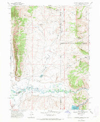 Woodruff Narrows Wyoming Historical topographic map, 1:24000 scale, 7.5 X 7.5 Minute, Year 1968