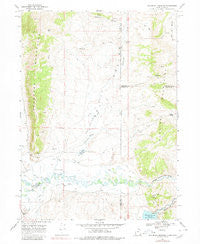 Woodruff Narrows Wyoming Historical topographic map, 1:24000 scale, 7.5 X 7.5 Minute, Year 1968